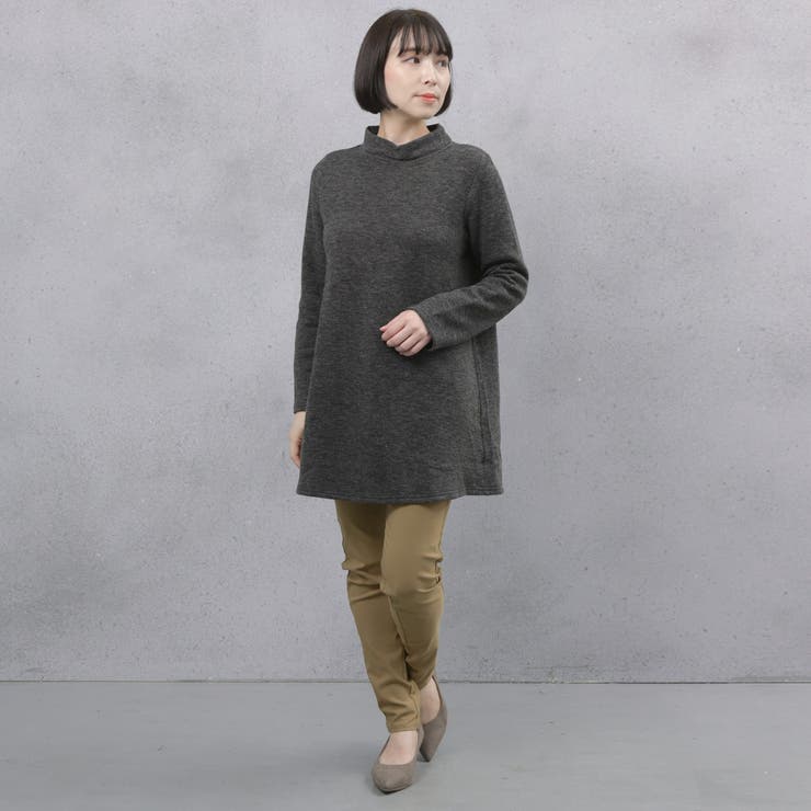 プチハイネック アクリル混チュニック | FashionBerry | 詳細画像7 