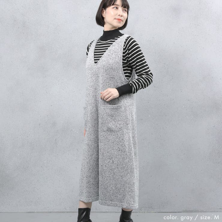 ゆるてろ素材 ポケット付きジャンパースカート | FashionBerry | 詳細画像13 