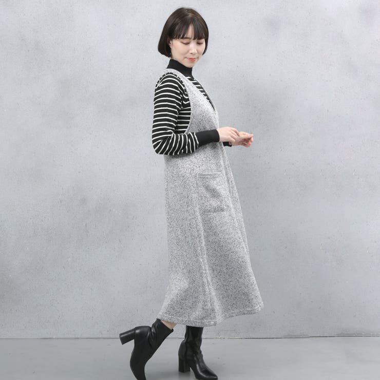 ゆるてろ素材 ポケット付きジャンパースカート | FashionBerry | 詳細画像14 