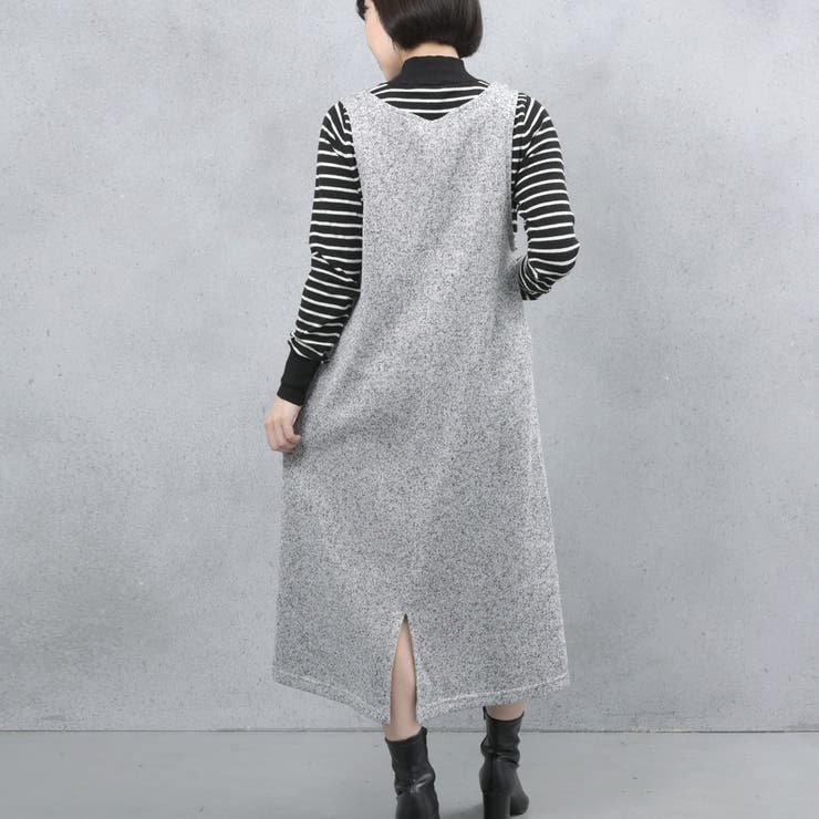 ゆるてろ素材 ポケット付きジャンパースカート | FashionBerry | 詳細画像15 