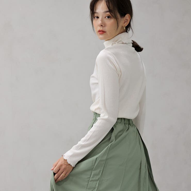 配色メローテレコタートルプルオーバー | FashionBerry | 詳細画像10 
