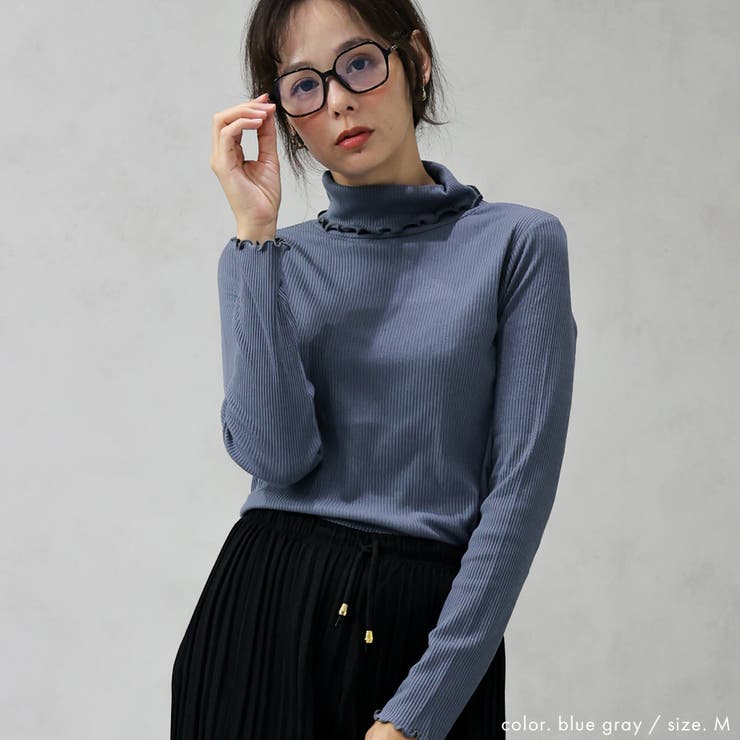 配色メローテレコタートルプルオーバー | FashionBerry | 詳細画像20 