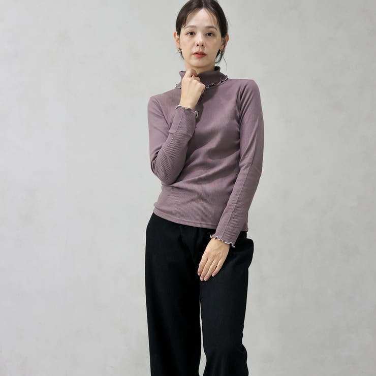 配色メローテレコタートルプルオーバー | FashionBerry | 詳細画像25 