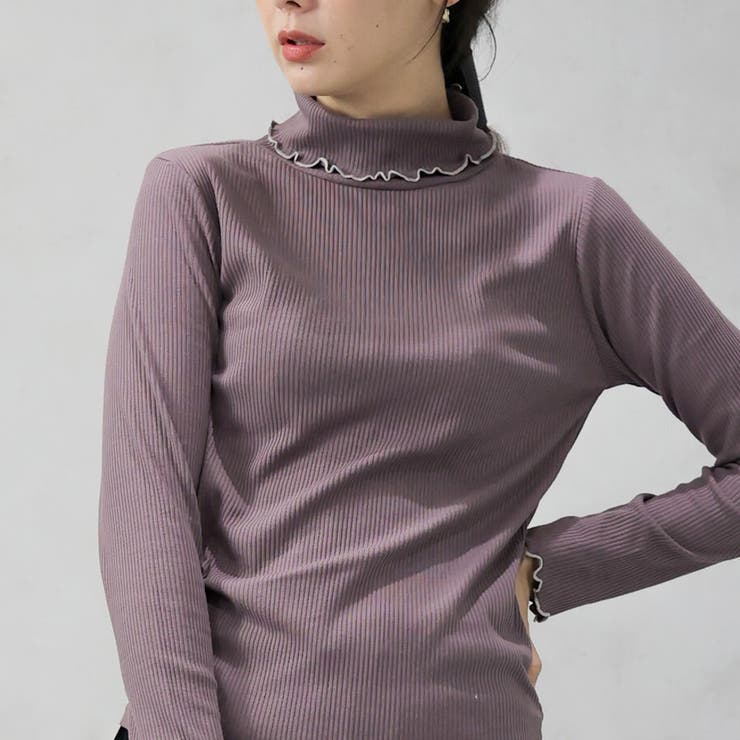 配色メローテレコタートルプルオーバー | FashionBerry | 詳細画像26 