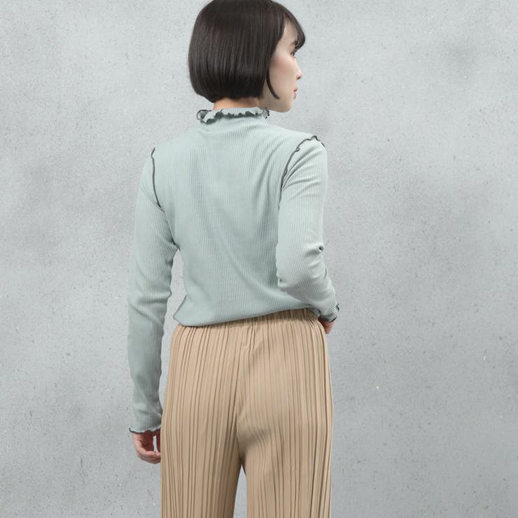 配色メローテレコホルターネックプルオーバー | FashionBerry | 詳細画像20 