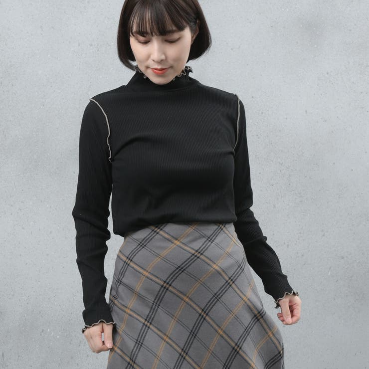 配色メローテレコホルターネックプルオーバー | FashionBerry | 詳細画像6 