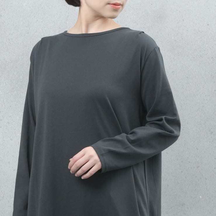 ヘビーウェイトロングスリーブタック使いワンピース | FashionBerry | 詳細画像10 