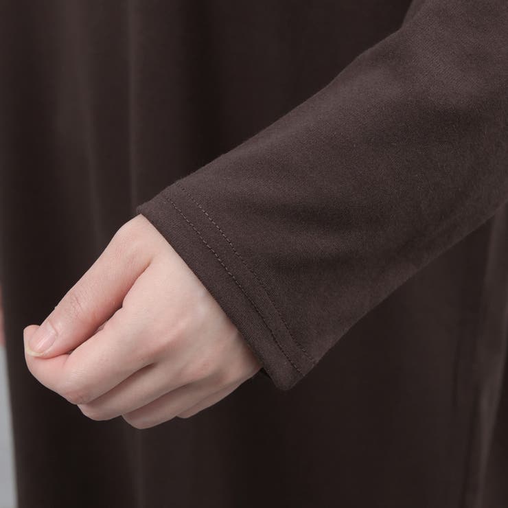 ヘビーウェイトロングスリーブタック使いワンピース | FashionBerry | 詳細画像14 