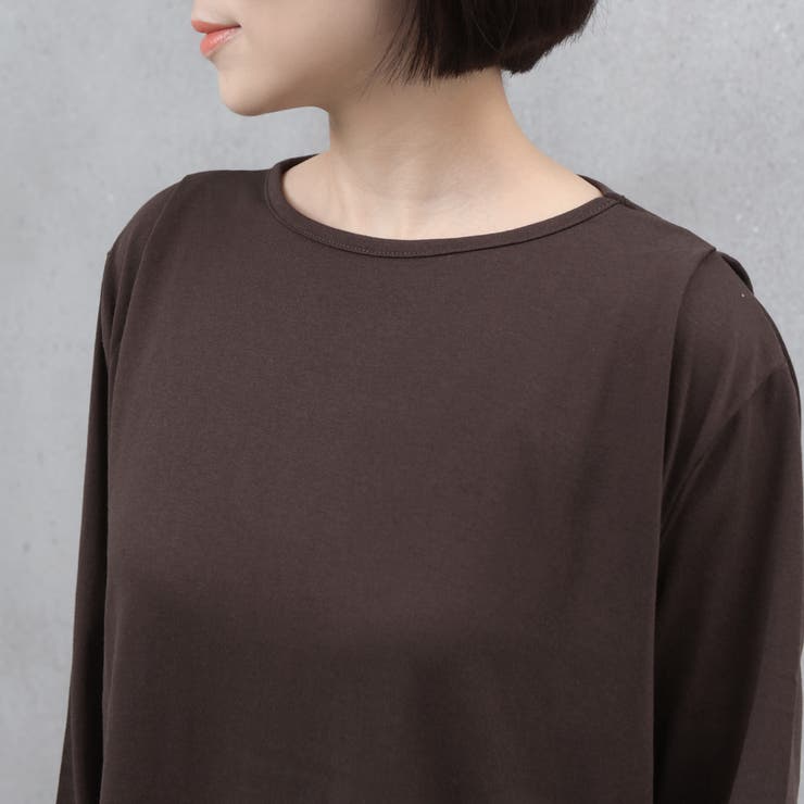 ヘビーウェイトロングスリーブタック使いワンピース | FashionBerry | 詳細画像15 