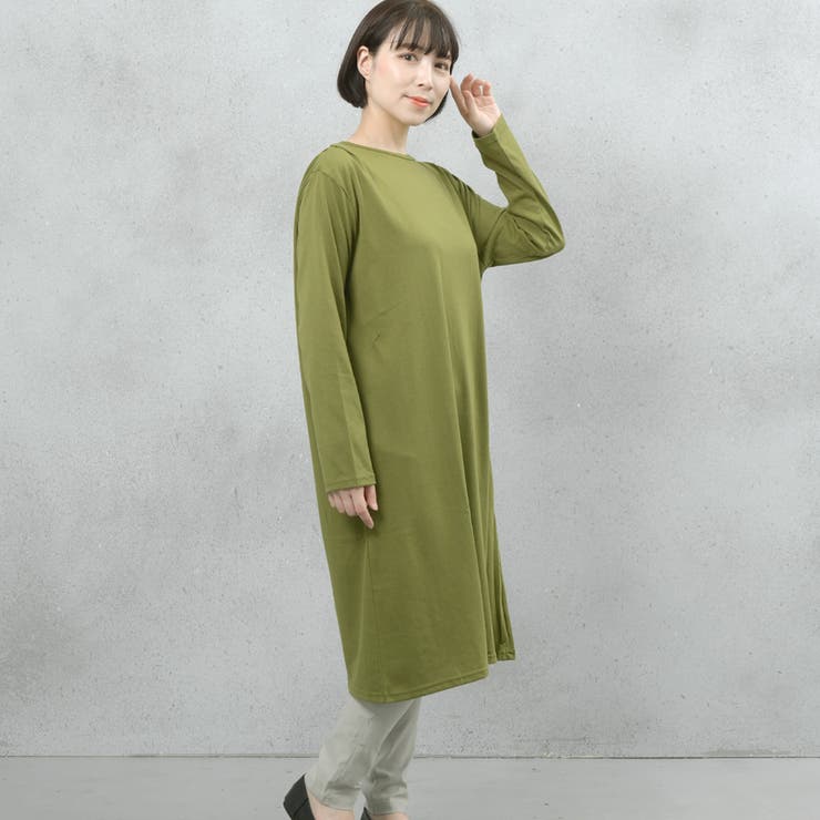 ヘビーウェイトロングスリーブタック使いワンピース | FashionBerry | 詳細画像20 