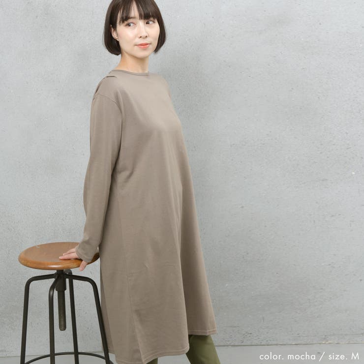 ヘビーウェイトロングスリーブタック使いワンピース | FashionBerry | 詳細画像21 