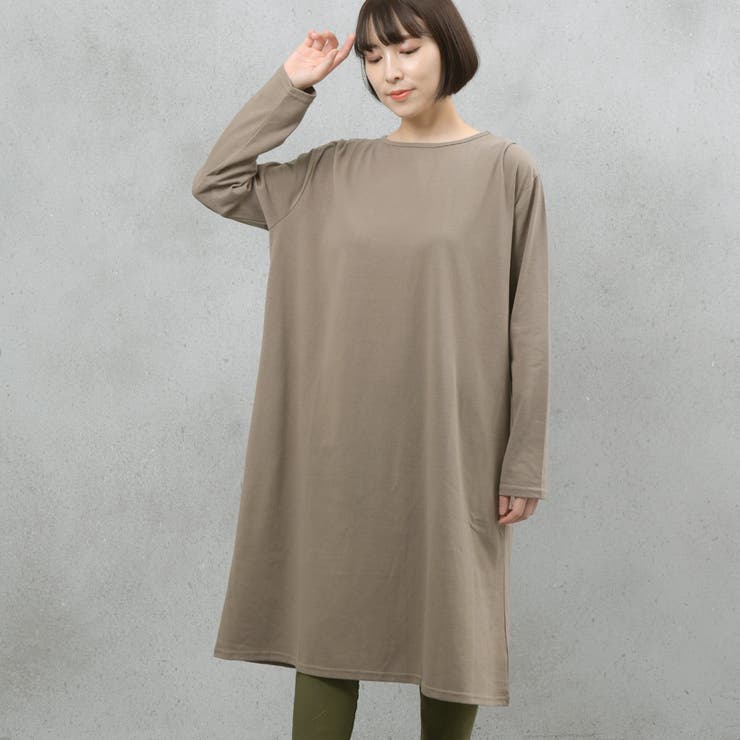 ヘビーウェイトロングスリーブタック使いワンピース | FashionBerry | 詳細画像23 