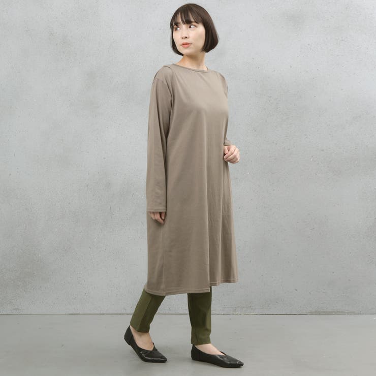 ヘビーウェイトロングスリーブタック使いワンピース | FashionBerry | 詳細画像24 