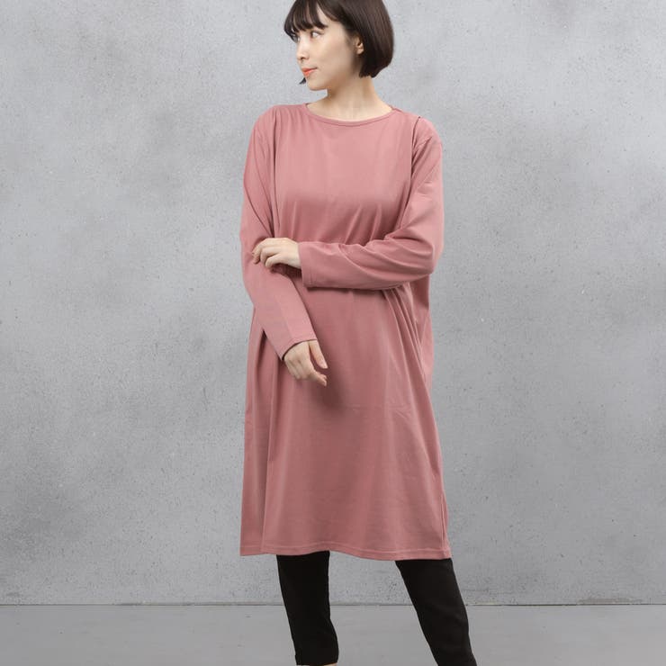 ヘビーウェイトロングスリーブタック使いワンピース | FashionBerry | 詳細画像28 