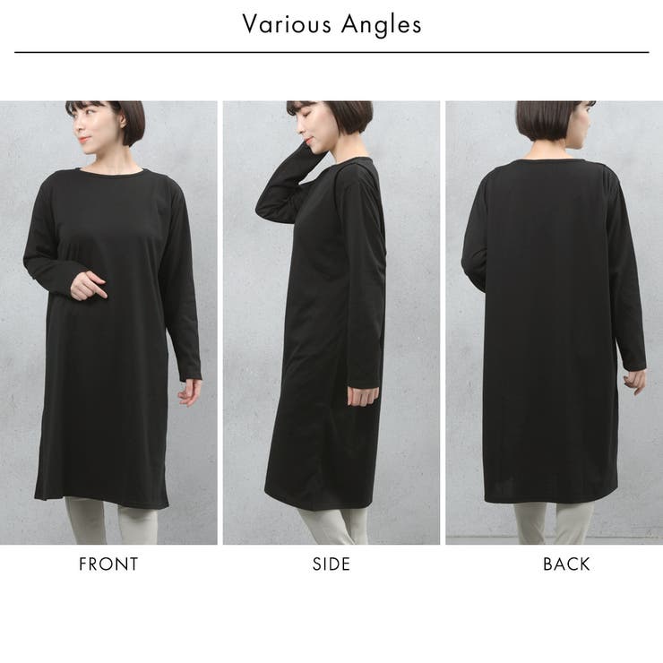 ヘビーウェイトロングスリーブタック使いワンピース | FashionBerry | 詳細画像29 