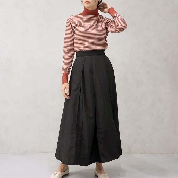 【洗えるニットシリーズ】もちもちニット ボーダータートルネックニット | FashionBerry | 詳細画像17 