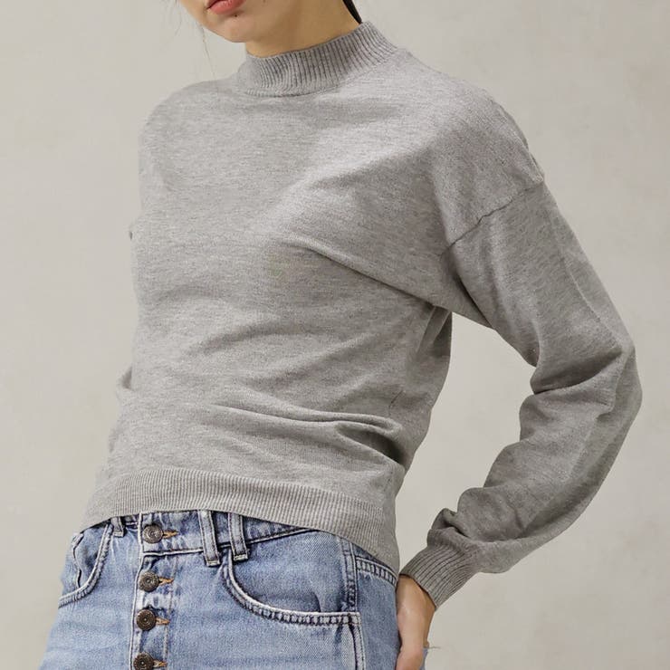 【洗えるニットシリーズ】もちもちニット ドロップショルダークルーネックニット | FashionBerry | 詳細画像9 