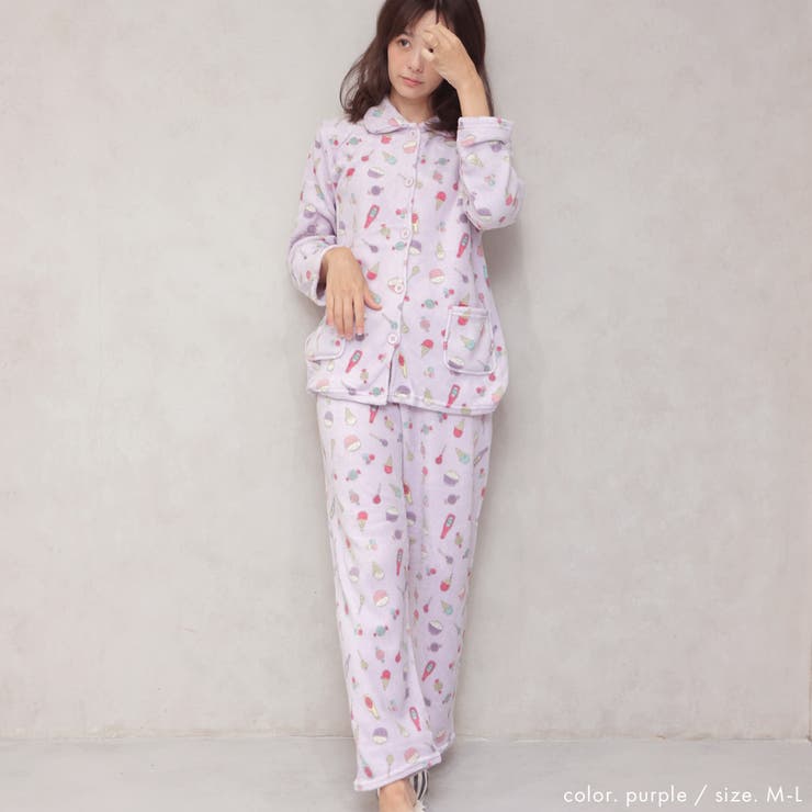 着る毛布！ポップアート もこもこ パジャマ 上下セット | FashionBerry | 詳細画像8 