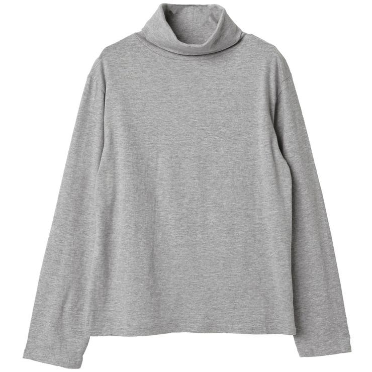 コットン100％フライス素材無地タートルネック長袖Tシャツ | FashionBerry | 詳細画像37 