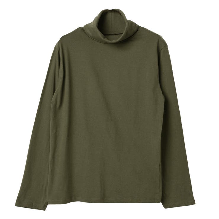 コットン100％フライス素材無地タートルネック長袖Tシャツ | FashionBerry | 詳細画像40 