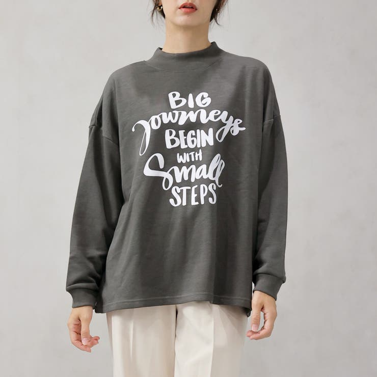 レタリングロゴ ホルターネック 裏起毛 スウェットトレーナー | FashionBerry | 詳細画像10 