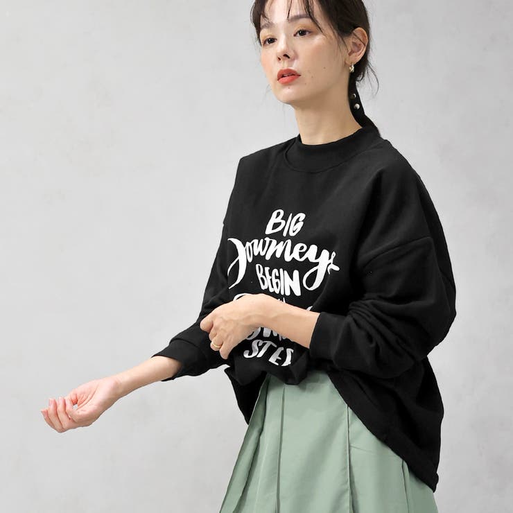 レタリングロゴ ホルターネック 裏起毛 スウェットトレーナー | FashionBerry | 詳細画像6 