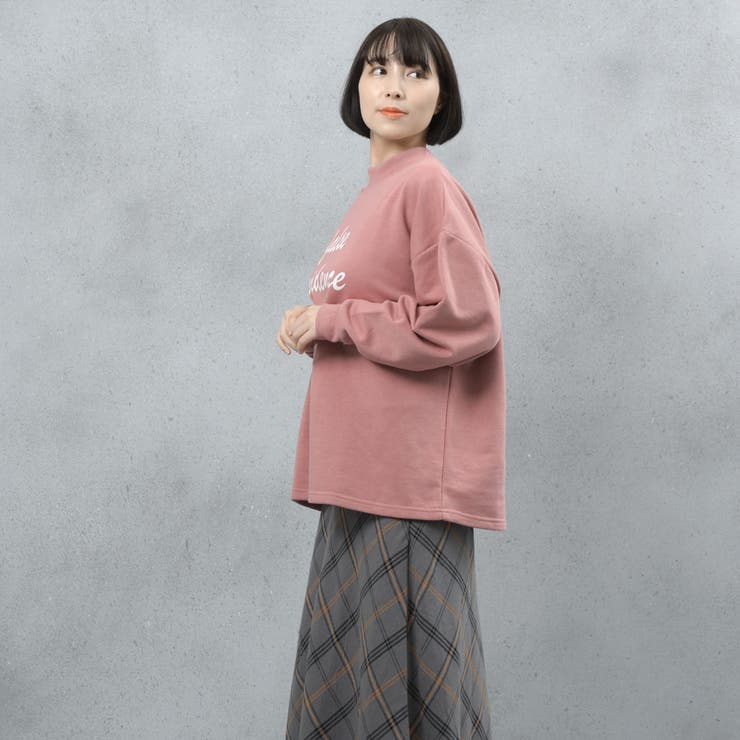 裏起毛ボリューム袖 ホルターネック レタリングロゴスウェットトレーナー | FashionBerry | 詳細画像18 