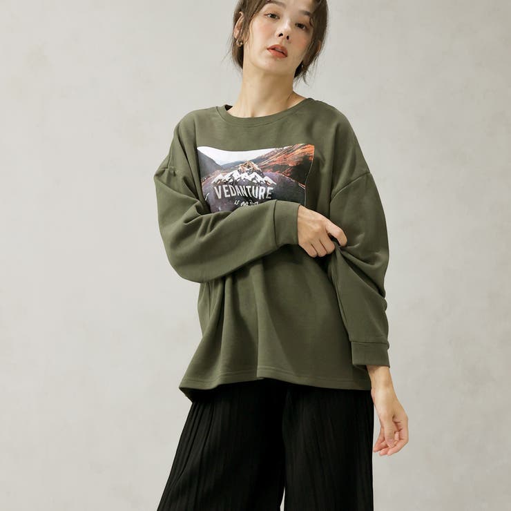 フォトプリント 裏起毛 BIGスウェット | FashionBerry | 詳細画像23 