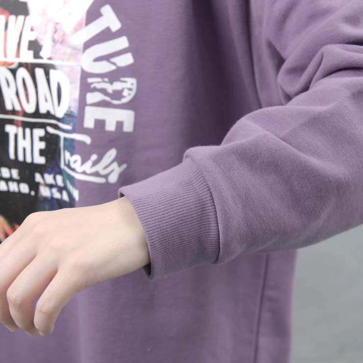 フォトプリント 裏起毛 ビッグシルエットスウェット | FashionBerry | 詳細画像23 