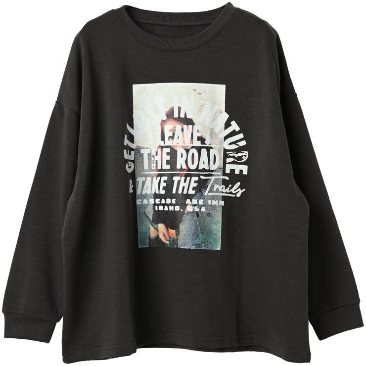 フォトプリント 裏起毛 ビッグシルエットスウェット | FashionBerry | 詳細画像30 