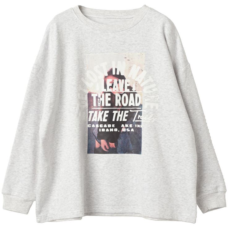 フォトプリント 裏起毛 ビッグシルエットスウェット | FashionBerry | 詳細画像31 