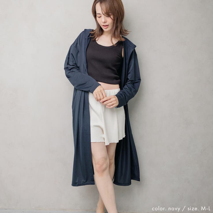UPF50+UVカットロングカーディガン ラッシュガード レディース