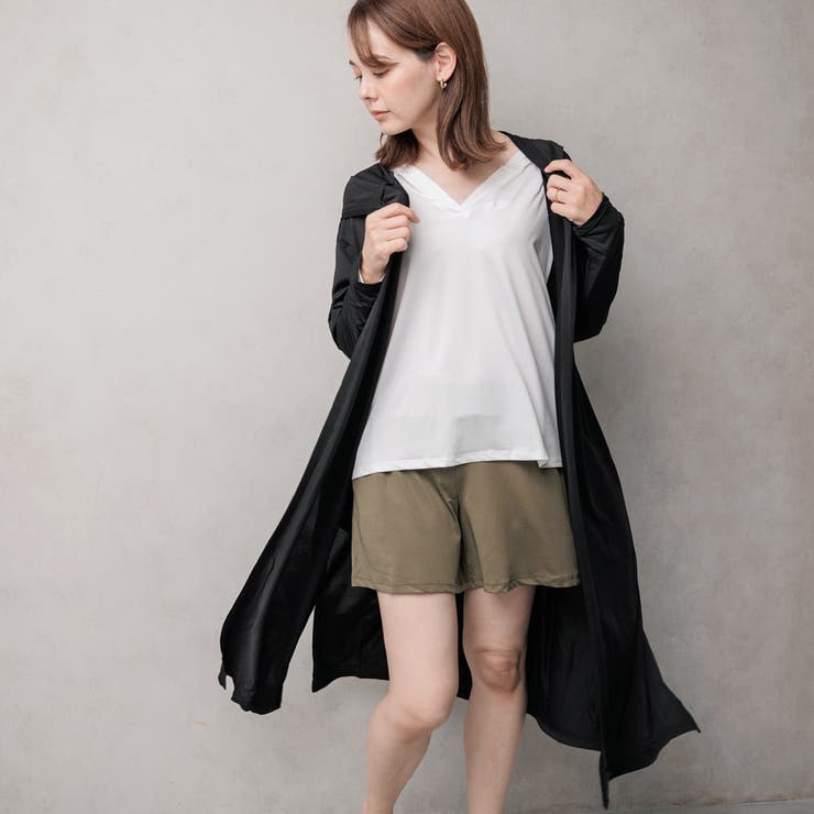 UPF50+UVカットロングカーディガン ラッシュガード レディース