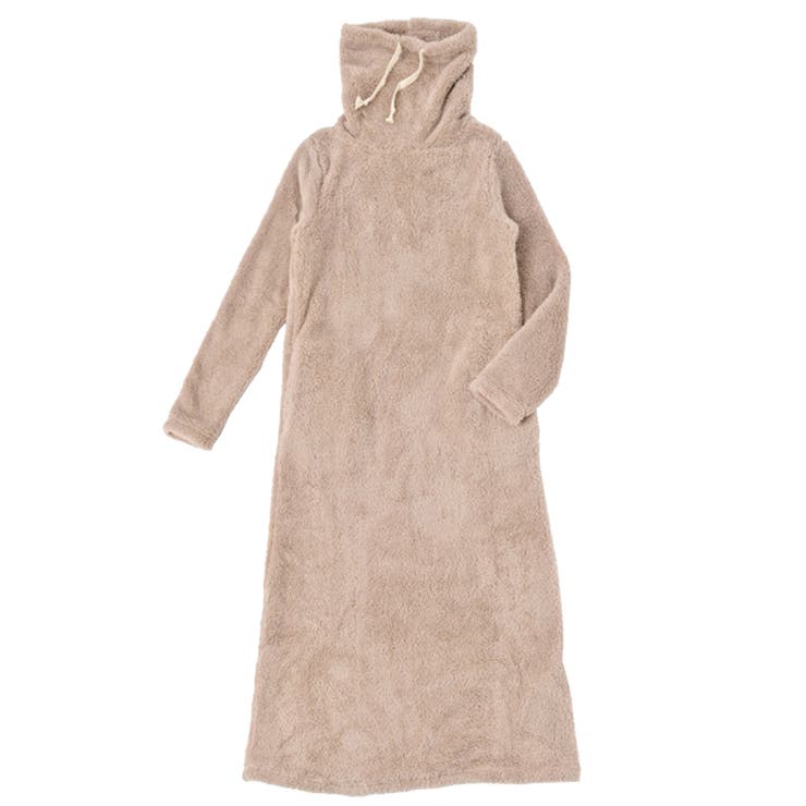あったかルームウェア 裏起毛 ハイネック ボアワンピース ロング | FashionBerry | 詳細画像23 