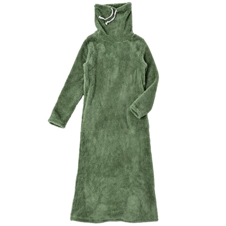 あったかルームウェア 裏起毛 ハイネック ボアワンピース ロング | FashionBerry | 詳細画像27 