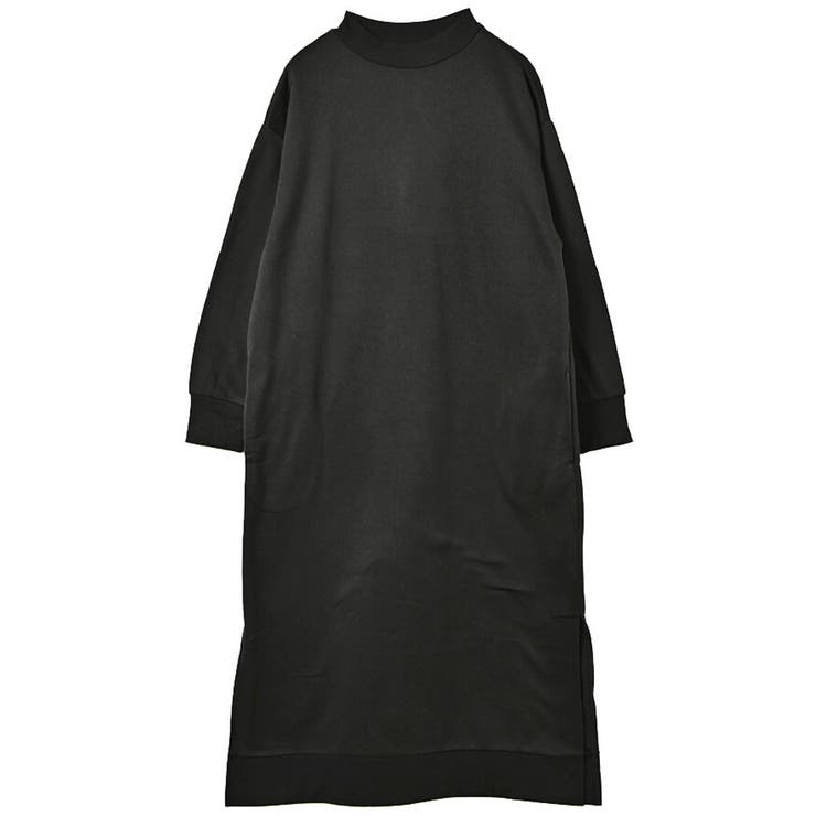 モックネック リブ裏起毛ワンピース[品番：FNBW0000767]｜FashionBerry