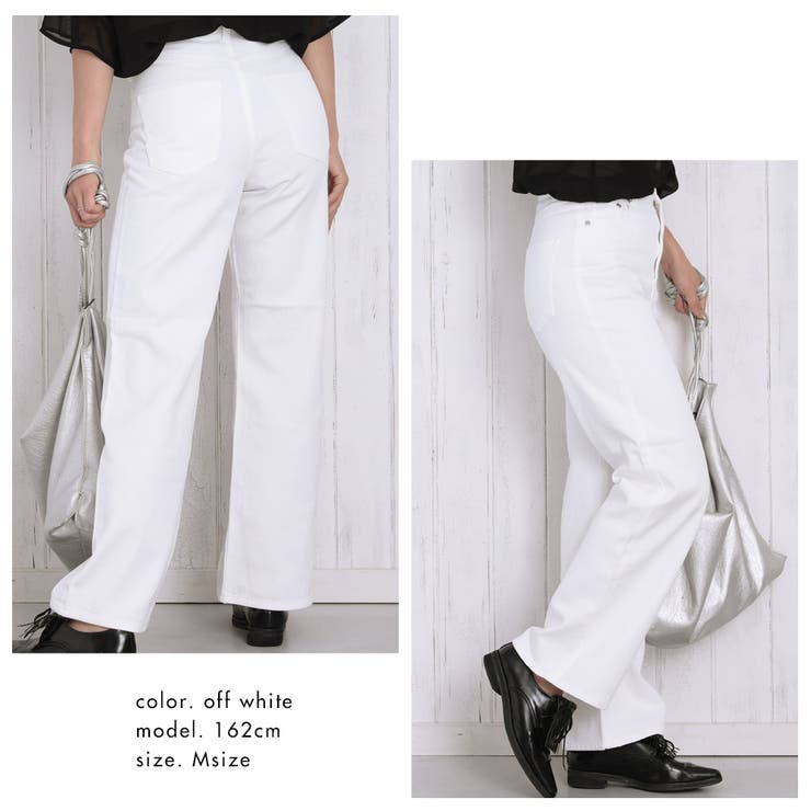 ハイウエストストレートホワイトジーンズ | FashionBerry | 詳細画像10 