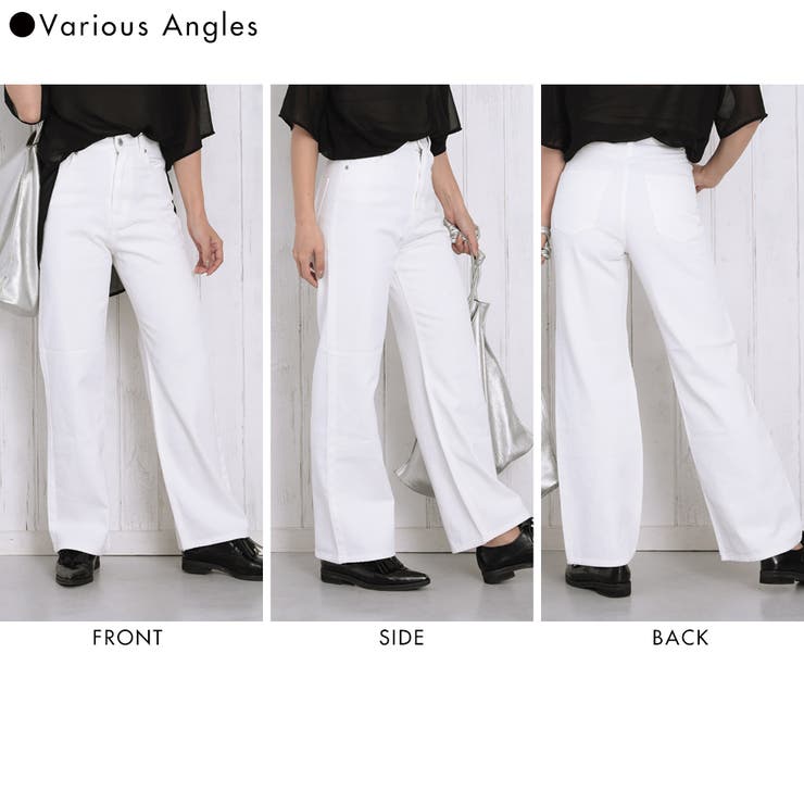 ハイウエストストレートホワイトジーンズ | FashionBerry | 詳細画像8 