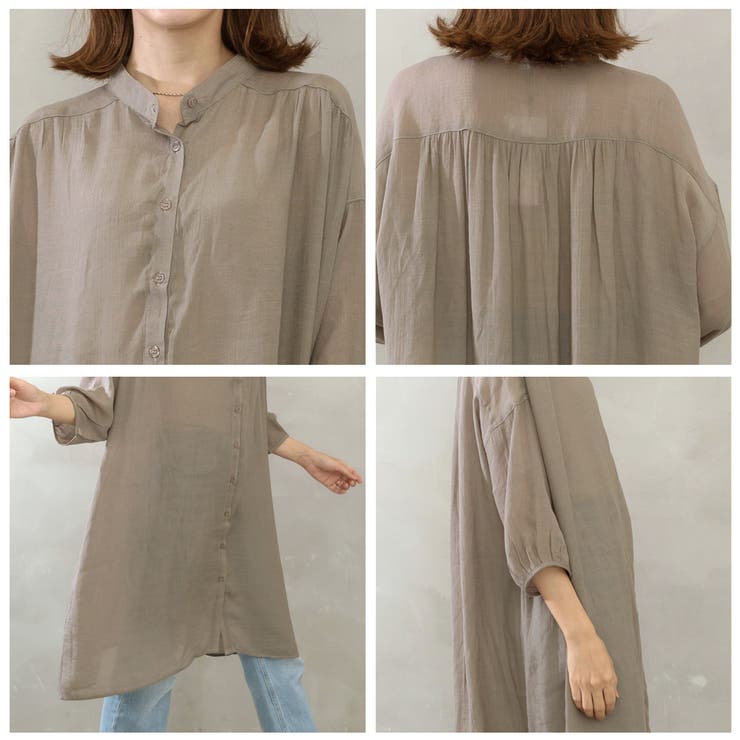 ギャザーシャツワンピース | FashionBerry | 詳細画像19 