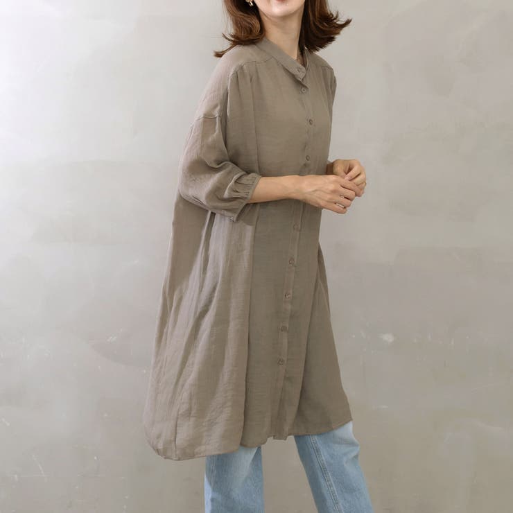 ギャザーシャツワンピース | FashionBerry | 詳細画像22 