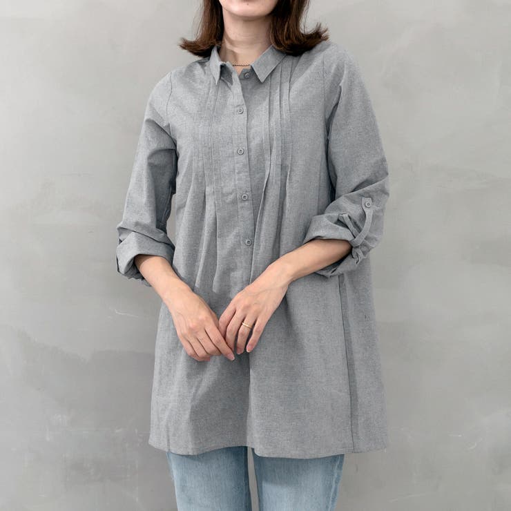 フロントピンタックシャツチュニック | FashionBerry | 詳細画像23 