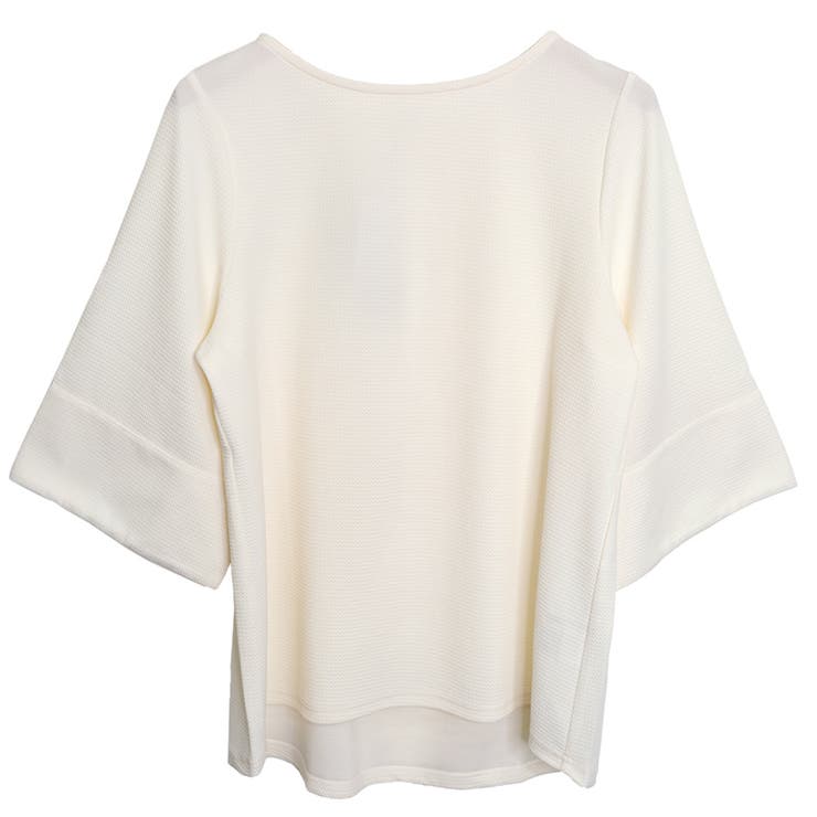 オフホワイト | ワイドスリーブプルオーバー  | FashionBerry