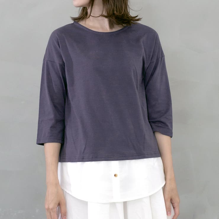 裾フェイクレイヤードチュニック | FashionBerry | 詳細画像22 