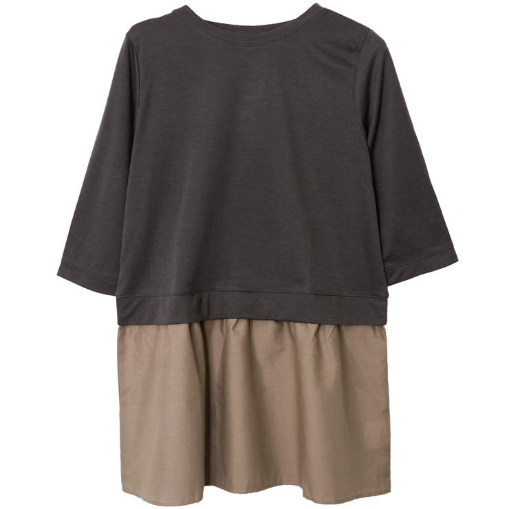 スミクロ | フェイクレイヤードチュニック | FashionBerry