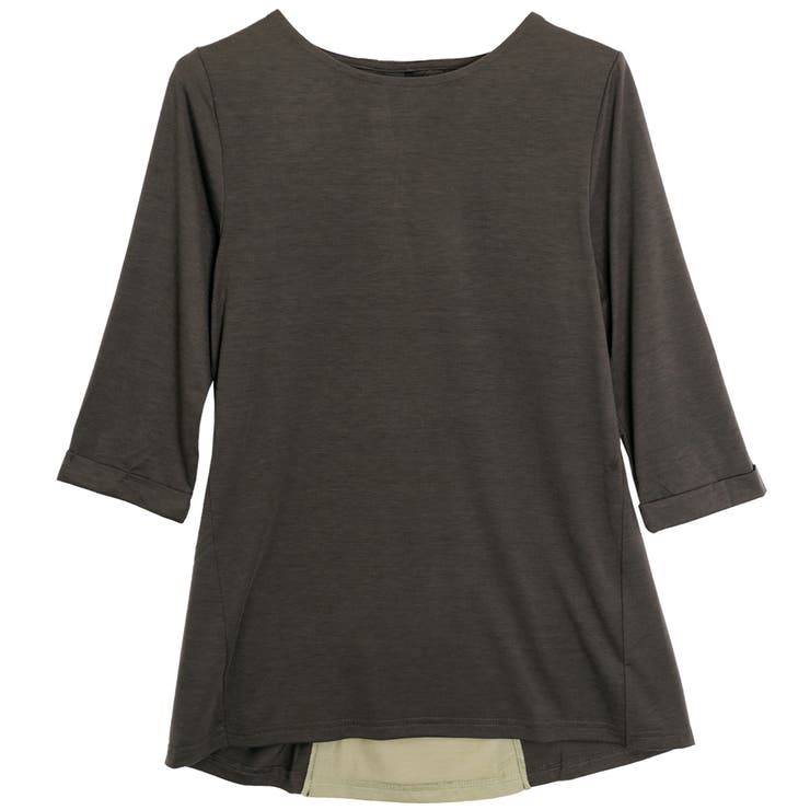 スミクロ | バックスリットレイヤードトップス | FashionBerry