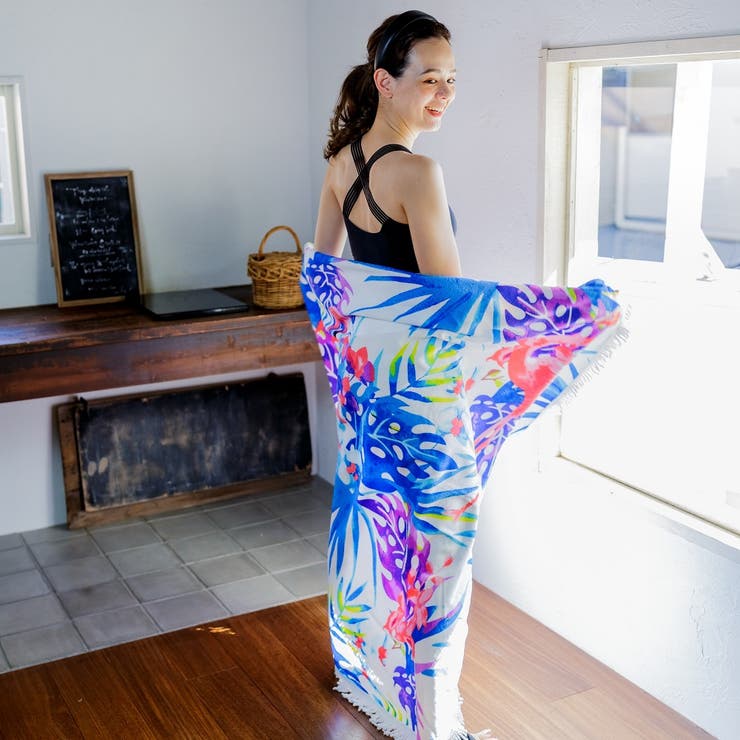 ラウンドビーチマット タオルケット バスタオル 大判 ラグマット | FashionBerry | 詳細画像10 