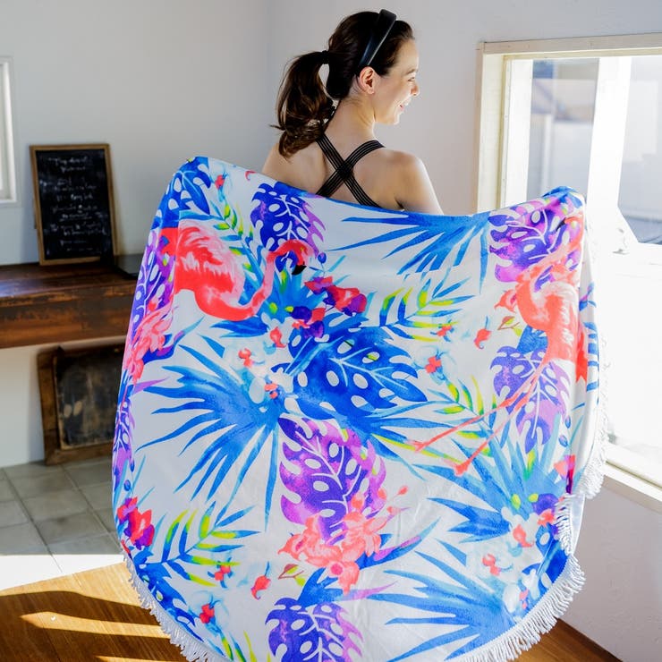 ラウンドビーチマット タオルケット バスタオル 大判 ラグマット | FashionBerry | 詳細画像12 