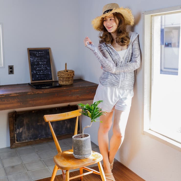 ラッシュガード レディース バイカラーショートパンツ  UVカット | FashionBerry | 詳細画像13 