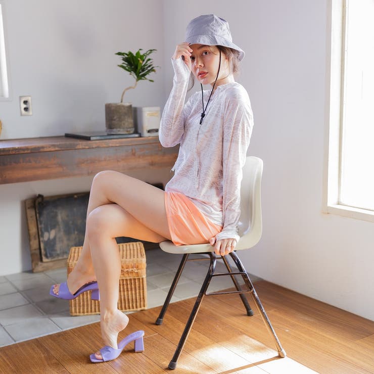 ラッシュガード レディース バイカラーショートパンツ  UVカット | FashionBerry | 詳細画像22 