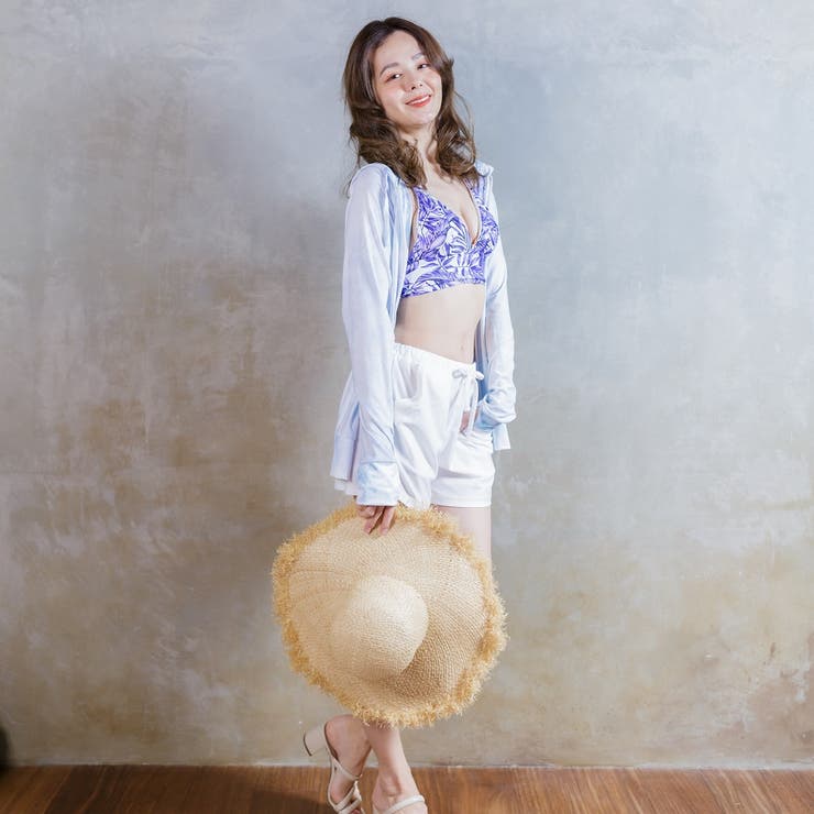 ラッシュガード レディース バイカラーショートパンツ  UVカット | FashionBerry | 詳細画像8 